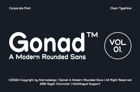 Gonad: Evaluating a Rounded, Professional Typeface for Modern Branding