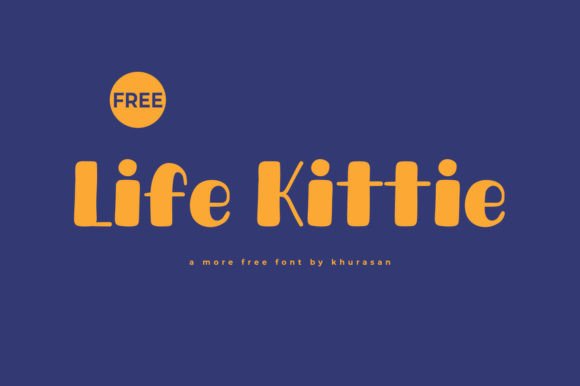Life Kittie: A Modern Display Font for Creative Designs