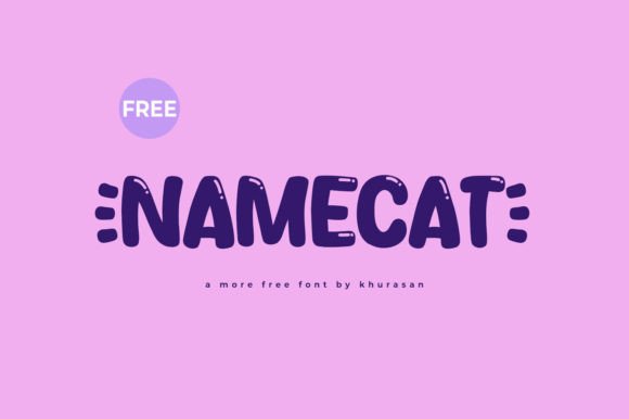 Namecat: A Modern Display Font for Bold Designs