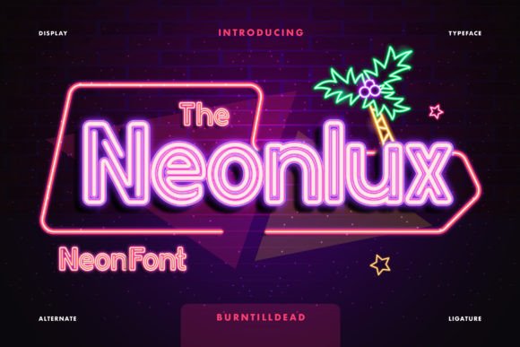 Neonlux: Illuminating Modern Design with Bold Typography