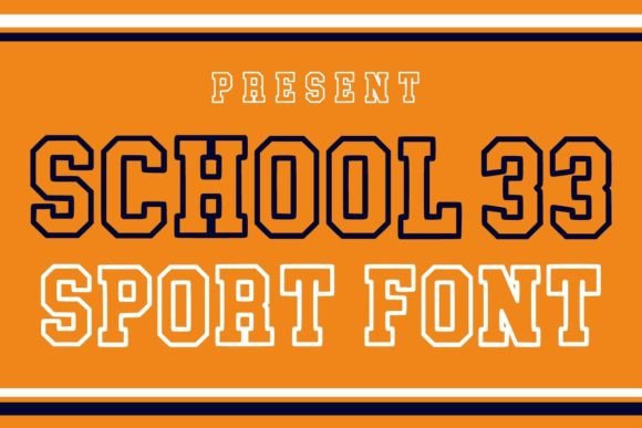 School 33: A Bold Display Font for Winter and Holiday Branding