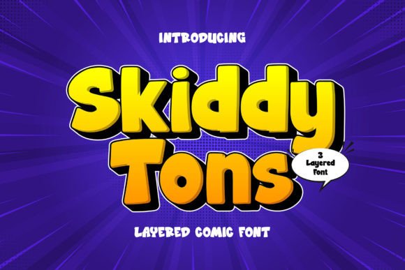 Skiddy Tons: Maximizing Impact with a Playful 3D Display Font