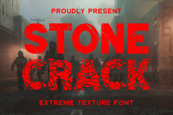 Stone Crack: Evaluating a Bold, Cracked Display Font for Vintage Designs