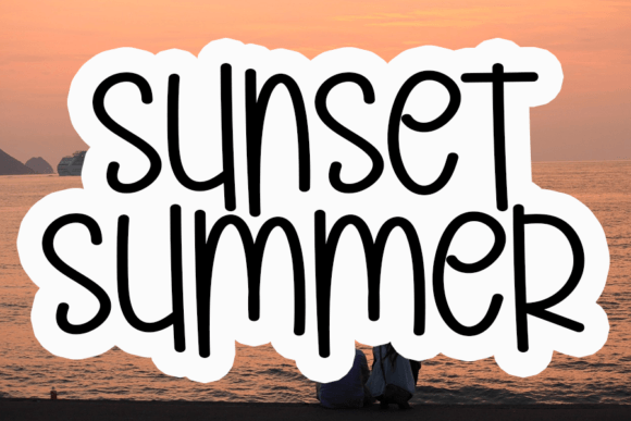 Sunset Summer: A Modern Display Font