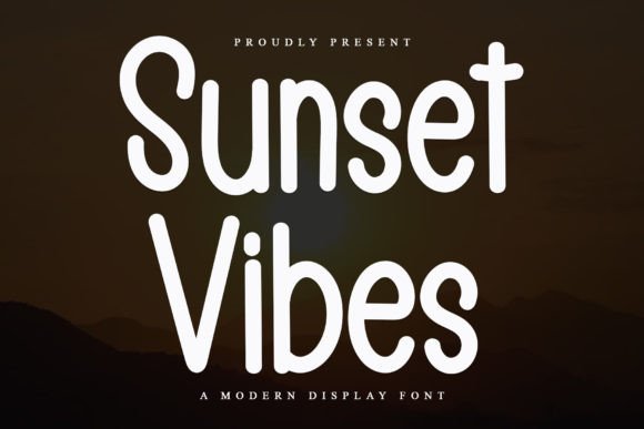 Sunset Vibes: Elegant Font for Modern Designs
