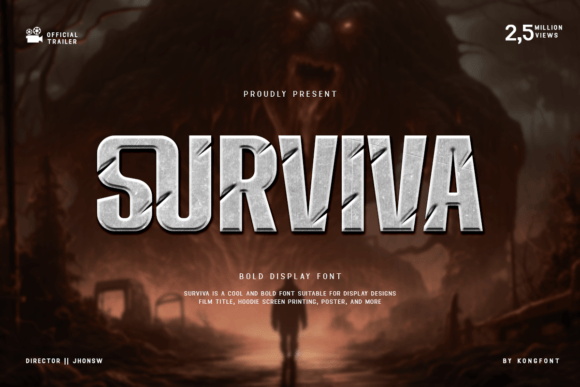 Surviva: The Bold Typography of Adventure and Grit